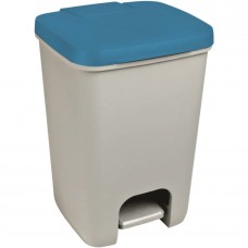 Curver Essentials atkritumu tvertne ar pedāli, pelēks/zils, 30x29x43cm, 20L