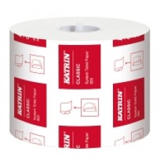 Katrin System Toilet 800 tualetes papīrs ruļļos, 2-slāņu, 100 m, balts, perforēts , 36 ruļļi/iepak.