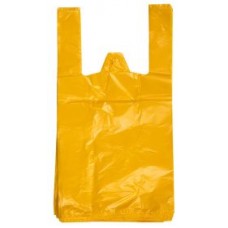 Maisiņi ar rokturiem, krāsaini, M, HDPE, 9mcr, 25x12x45 cm., 100 gab., sv.: 0,242kg