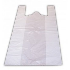 Maisiņi ar rokturiem, balti, HDPE, 30x16x52 cm., 100 gab.
