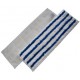 PROQ Velcro Mops Mikrofibras mops ar līpvirsmu, balts ar zilu abrazīvu, 13x44cm