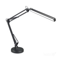 Galda lampa ar integrētu LED spuldzi brīvi novietojama uz galda, 14W/3100-3500K, 800lm, melna
