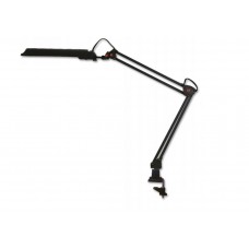 Galda lampa ar integrētu LED spuldzi pieskrūvējama pie galda, 28W/2800-3000K, 800lm, melna