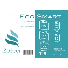 Zpaper Eco Smart Tualetes papīrs ar centrālo padevi, 2 slāņi, 110 m., 12 gab.