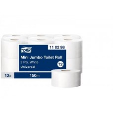 Tork Premium Soft Jumbo Mini T2 tualetes papīrs, 2 slāņi, 170 m., 12 gab.