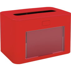 PAPERNET Interfold Galda salvešu turētājs, antibakteriāls, sarkans, 13,3x20x12,6 cm.