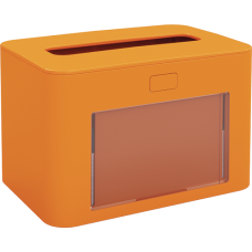 PAPERNET Interfold Galda salvešu turētājs, antibakteriāls, oranžs, 13,3x20x12,6 cm.