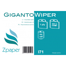 Zpaper GIGANTO WIPER Industriālais papīrs, 1 slānis, 900 m, 2 gab.