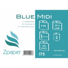 Zpaper Blue Midi Industriālais papīrs, zils, 2 slāņi, 350 m., 2 gab.